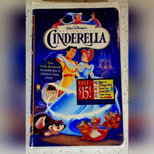 BNIB Vintage SEALED Cinderella VHS #5265 'RARE'